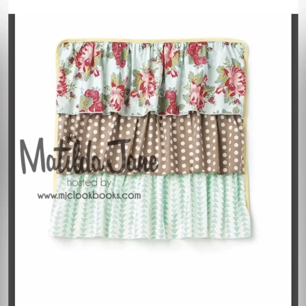 NWT Matilda Jane Siesta Pillow Sham Cover Ruffles Square Pillowcase 18X18